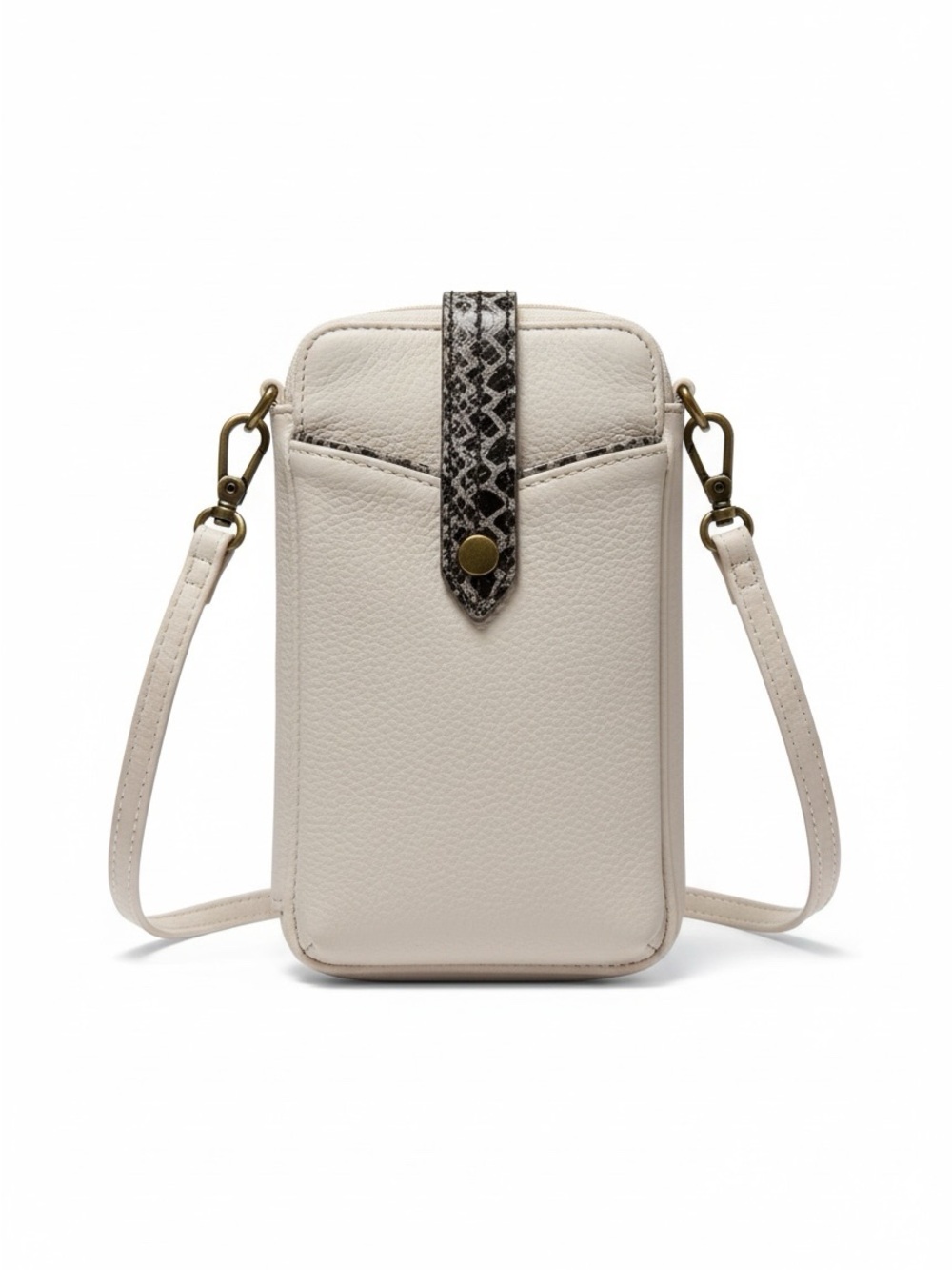 The Sak Silverlake Leather Smartphone Crossbody Bag Cream NWT